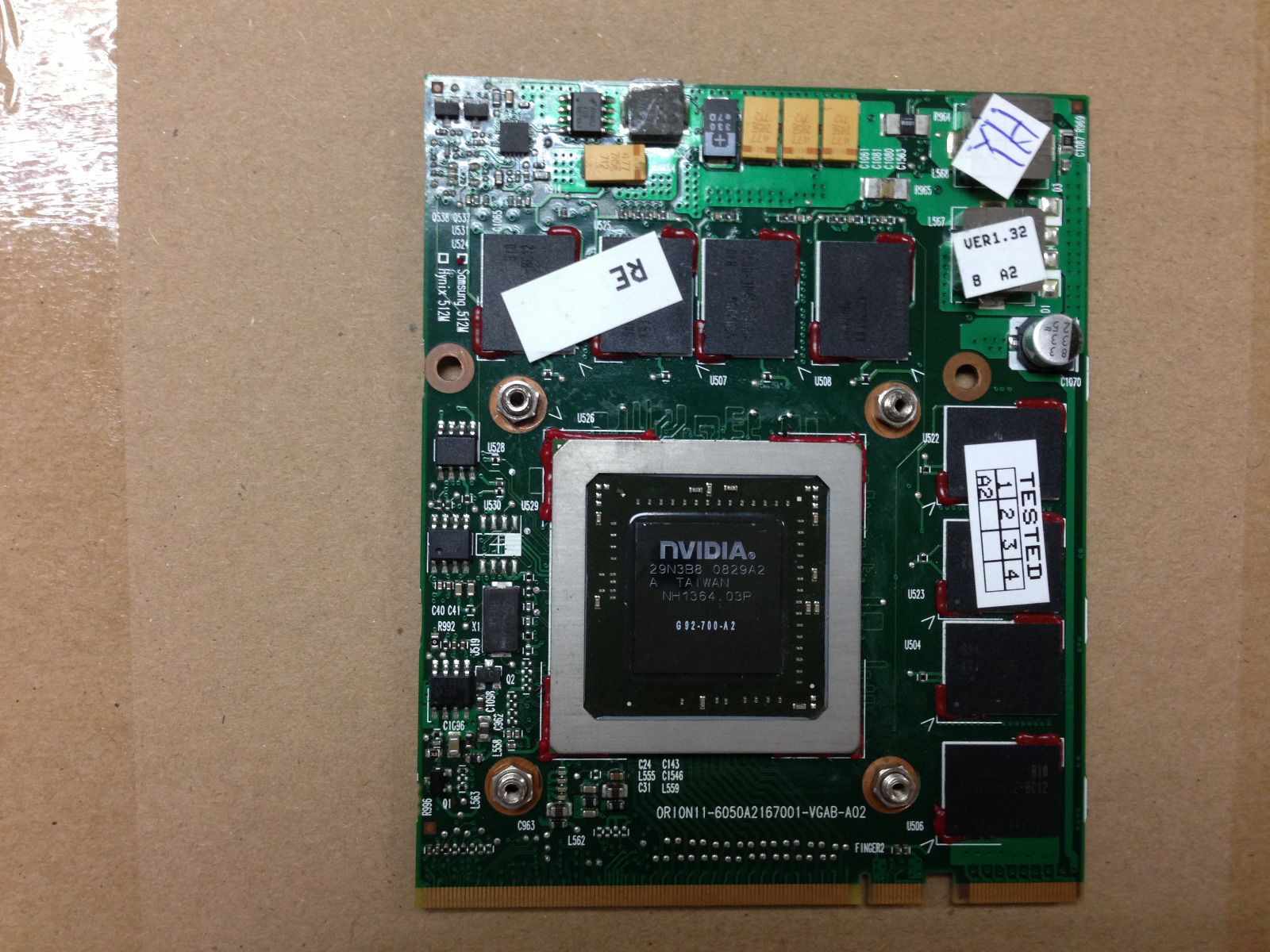 HP HDX9000 HDX9500 8710p nVidia 8800M GTS G92-700-A2 512MB MXM III VGA Card